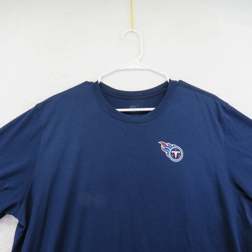 Nike Tennessee Titans‎ NFL Dri-FIT T-Shirt Mens XL Navy Blue Performance Tee